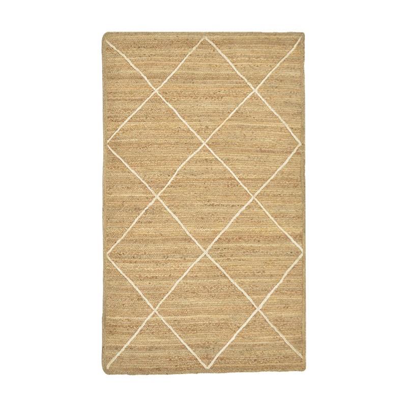 Χαλί Strike Inart μπεζ-εκρού γιούτα 120x180x1εκ Χαλί Strike Inart μπεζ-εκρού γιούτα 120x180x1εκ