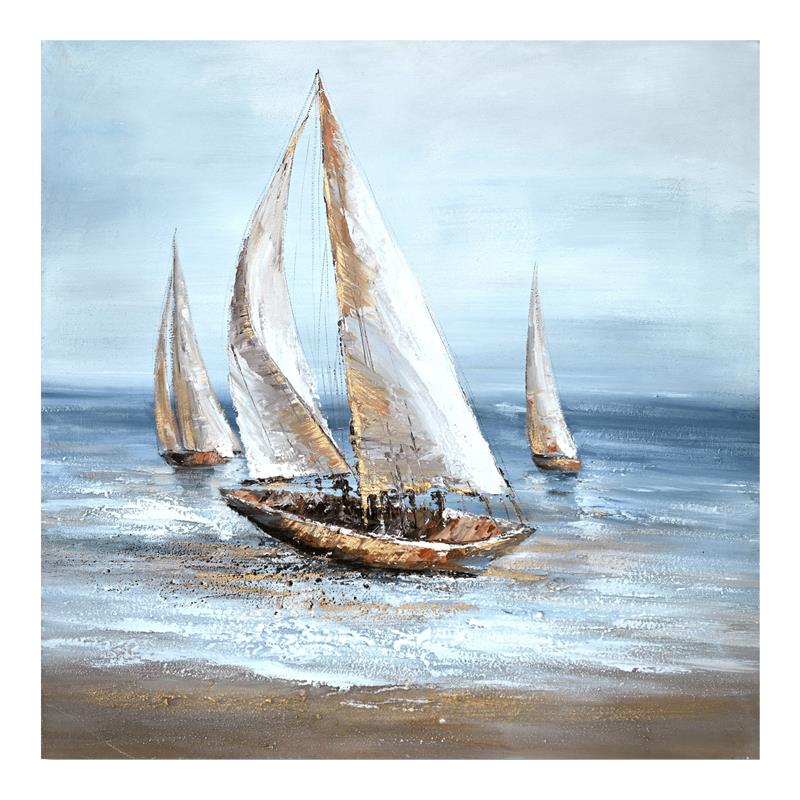 Πίνακας σε καμβά Sailer Inart 100x3x100εκ Πίνακας σε καμβά Sailer Inart 100x3x100εκ