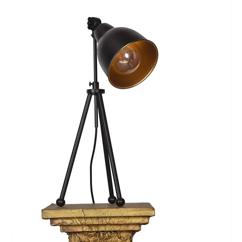 Επιτραπέζιο Φωτιστικό 0020 Fylliana Μαύρο - Χρυσό 20x20x50 εκ. Επιτραπέζιο Φωτιστικό 0020 Fylliana Μαύρο - Χρυσό 20x20x50 εκ.