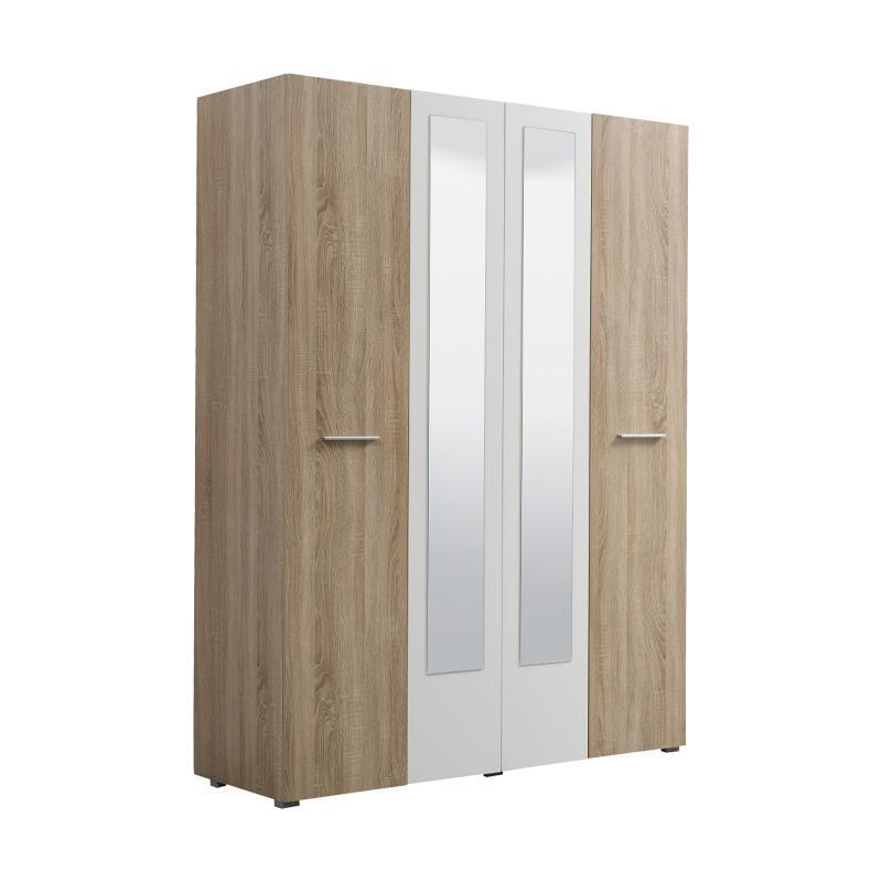 Ντουλάπα Ritmo με Καθρέφτη 4Κ2Ο Sonoma 148.5x52x200 εκ. Ντουλάπα Ritmo με Καθρέφτη 4Κ2Ο Sonoma 148.5x52x200 εκ.