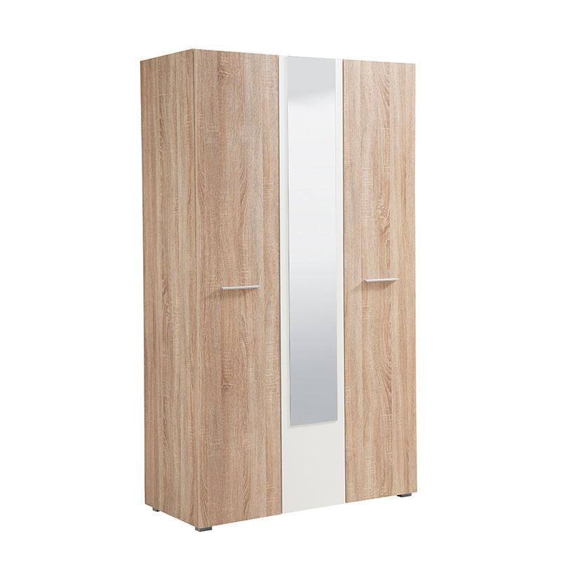 Ντουλάπα Ritmo με Καθρέφτη 3Κ1Ο Sonoma 114.5x51.5x200 εκ. Ντουλάπα Ritmo με Καθρέφτη 3Κ1Ο Sonoma 114.5x51.5x200 εκ.