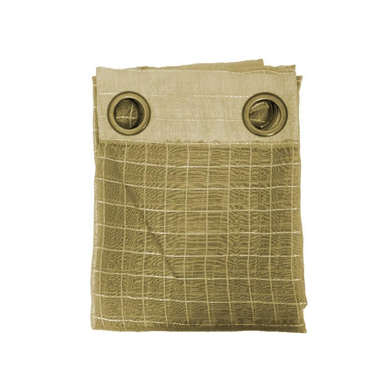 ΚΟΥΡΤΙΝΑ Fylliana BURLAP ΜΠΕΖ ΚΑΡΩ 140*240 bf ΚΟΥΡΤΙΝΑ Fylliana BURLAP ΜΠΕΖ ΚΑΡΩ 140*240 bf