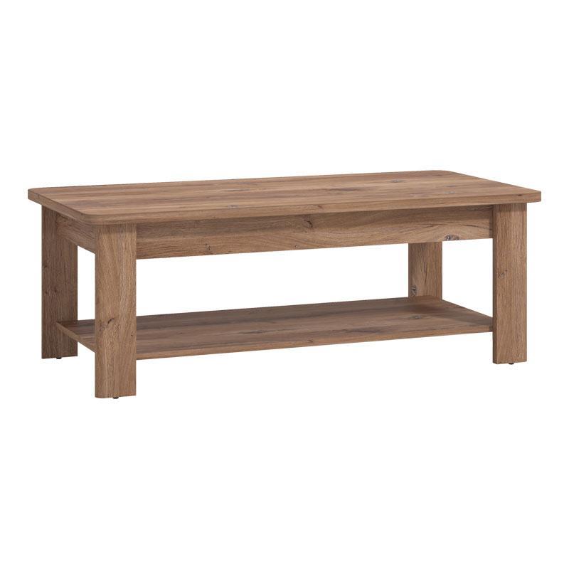 Τραπεζάκι σαλονιού Jersey Flagstaff Oak 124x60x45 εκ.