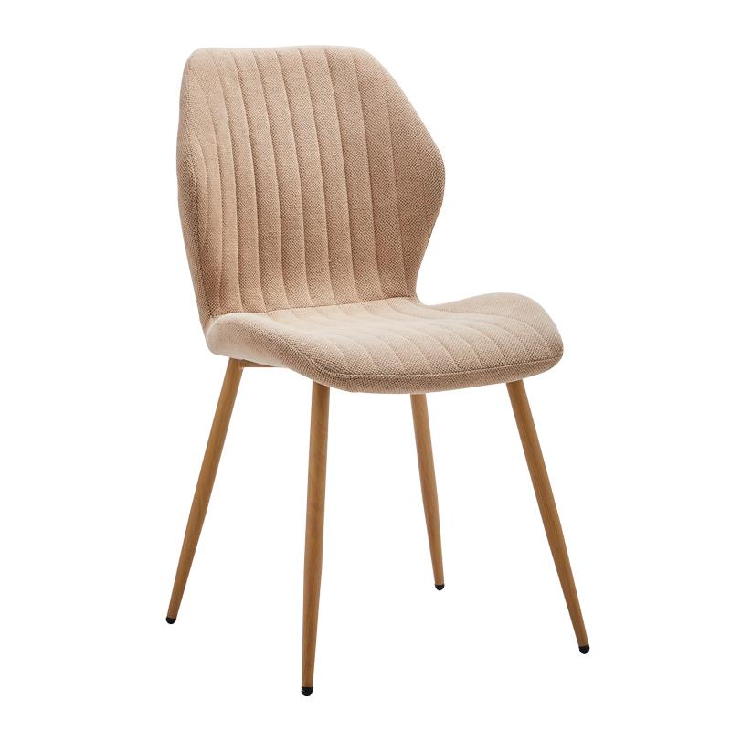 Καρέκλα Fersity ύφασμα μπεζ-πόδι μέταλλο φυσικό 48x56.5x85.5εκ Καρέκλα Fersity ύφασμα μπεζ-πόδι μέταλλο φυσικό 48x56.5x85.5εκ