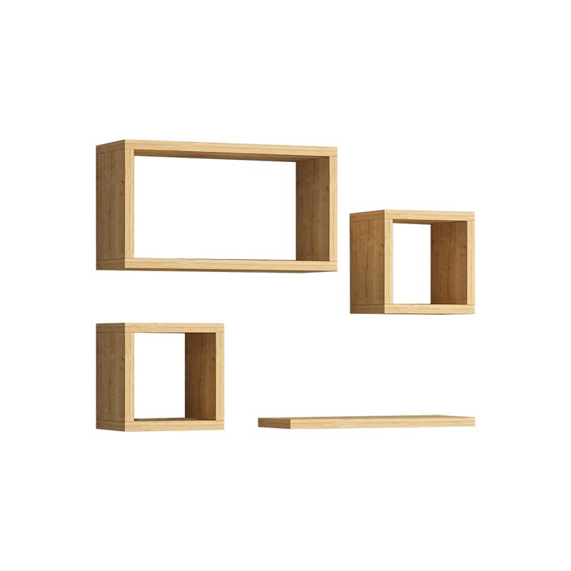 Ραφιέρα Babine μελαμίνη σε oak απόχρωση 84x15x44εκ Ραφιέρα Babine μελαμίνη σε oak απόχρωση 84x15x44εκ