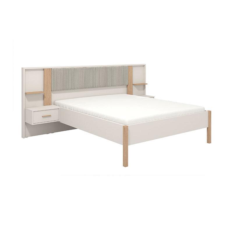 Ξύλινο Κρεβάτι Belfort 160 Rlus Cashmere - Artisan Διπλό 160x200 εκ.