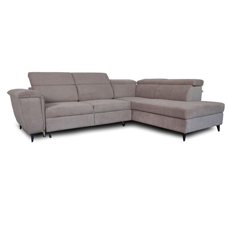 Γωνιακός Καναπές Alessia FL066 Fylliana Δεξιά Γωνία Μπέζ 284x216x100 εκ.