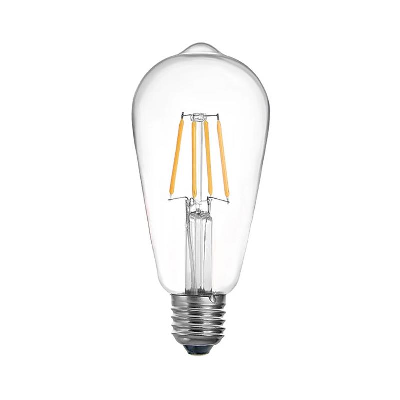 Λαμπτήρας LED ST64 Bulb 4W 3000K E27 clear