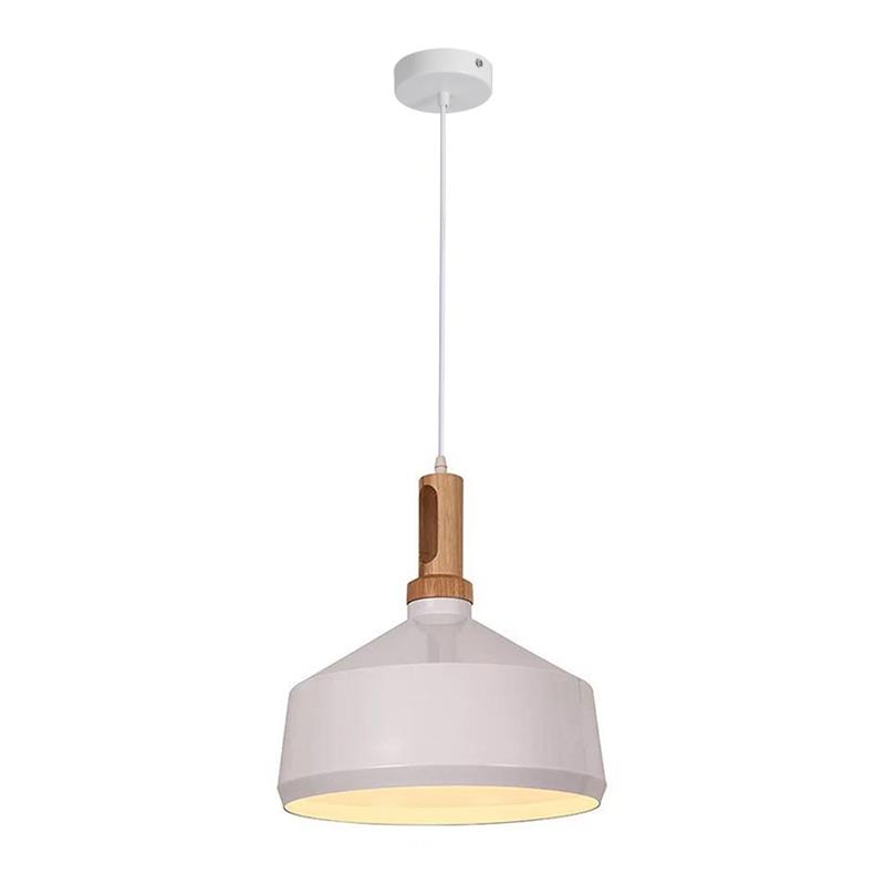 Φωτιστικό οροφής Denvel I λευκό-χρυσό μέταλλο Φ35x123εκ