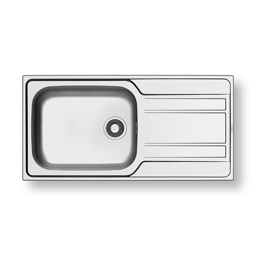 Νεροχύτης Κουζίνας Ανοξείδωτος Pyramis Zeda Plus 100x50 εκ. 1B 1D