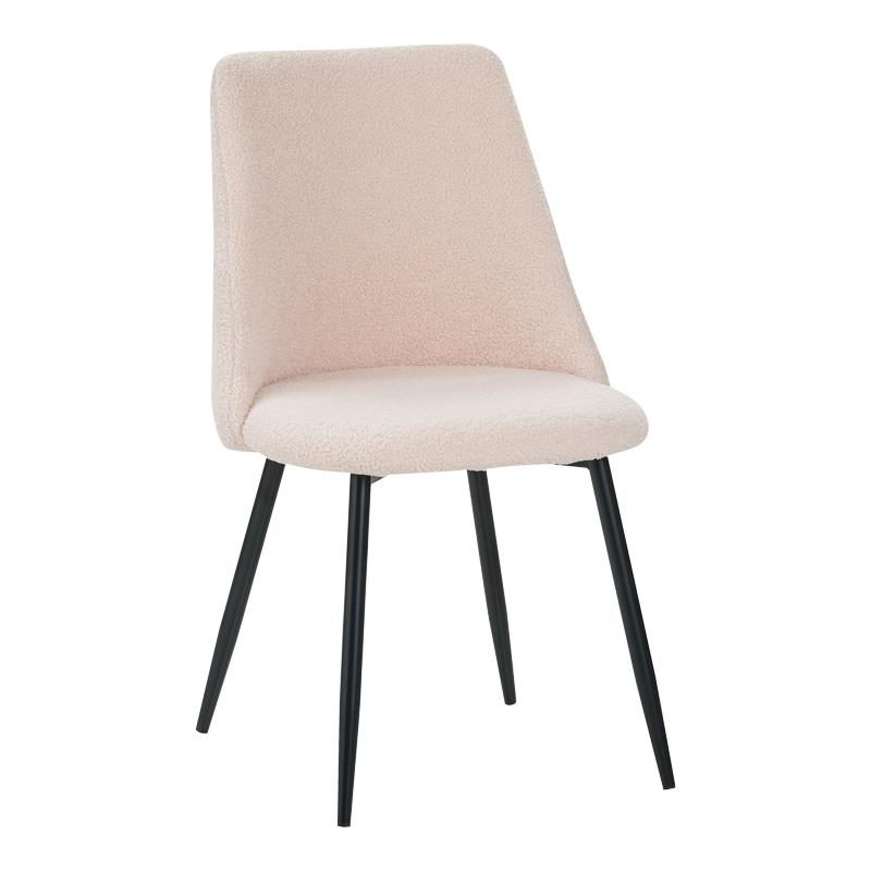 Καρέκλα Giselle μπουκλέ ύφασμα σε μπεζ απόχρωση 51x52x82εκ Καρέκλα Giselle μπουκλέ ύφασμα σε μπεζ απόχρωση 51x52x82εκ