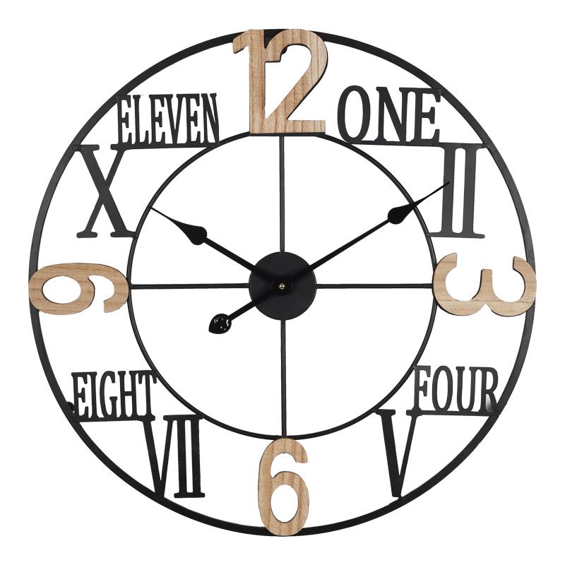 Ρολόι τοίχου Beauco Inart μέταλλο σε μαύρη απόχρωση 60x3x60εκ Ρολόι τοίχου Beauco Inart μέταλλο σε μαύρη απόχρωση 60x3x60εκ