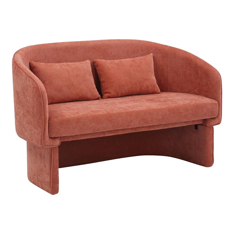 Καναπές διθέσιος Playmob ύφασμα σε κεραμιδί απόχρωση 65x128x79εκ Καναπές διθέσιος Playmob ύφασμα σε κεραμιδί απόχρωση 65x128x79εκ