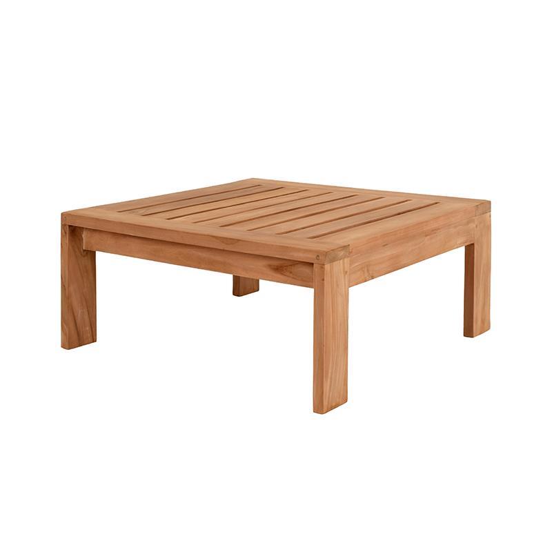 Τραπέζι New Winston Fylliana Μασίφ Ξύλο ΤΕΑΚ Φυσικό 80x80x45 εκ.