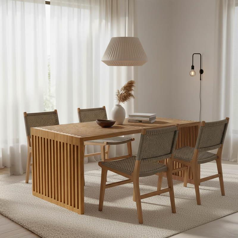 Τραπέζι Marlin teak ξύλο σε φυσική απόχρωση 100x50x45 εκ. Τραπέζι Marlin teak ξύλο σε φυσική απόχρωση 100x50x45 εκ.