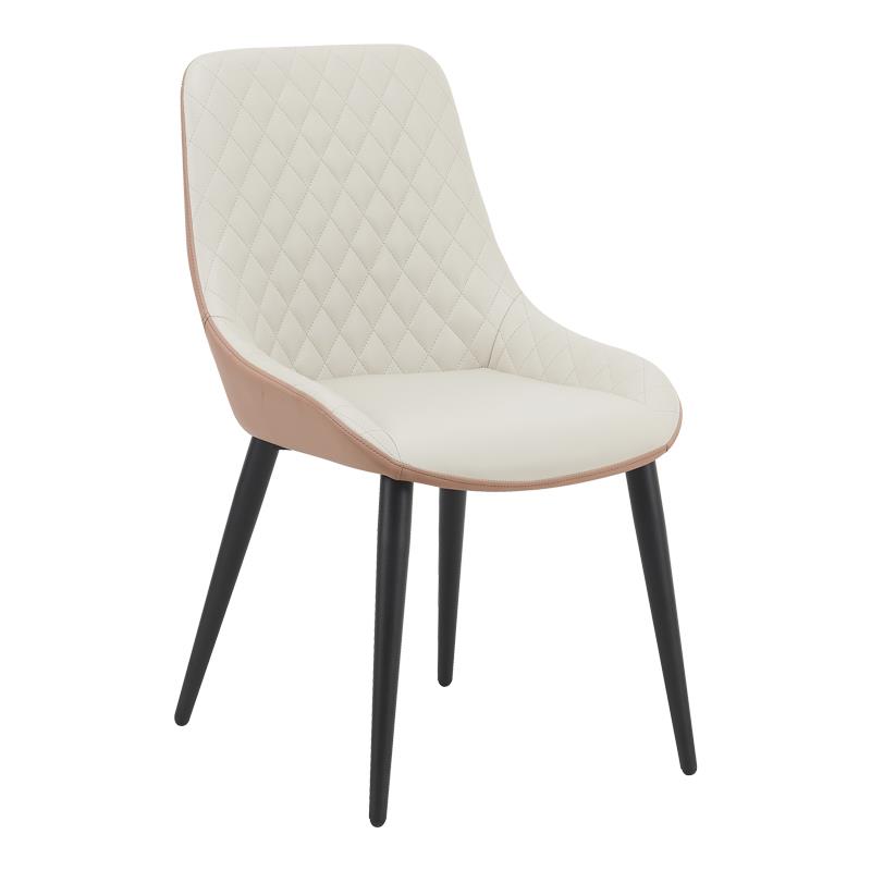 Καρέκλα Komme μπεζ-καφέ pu με πόδι μαύρο μέταλλο 49x57x84εκ Καρέκλα Komme μπεζ-καφέ pu με πόδι μαύρο μέταλλο 49x57x84εκ