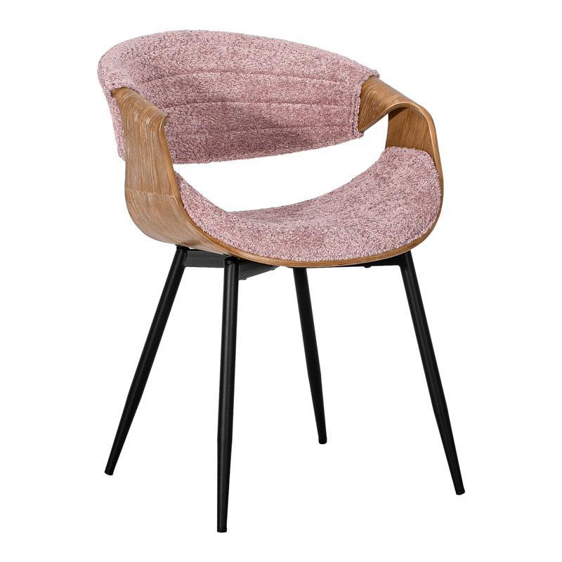 Καρέκλα Τραπεζαρίας FL1829 Fylliana Ρόζ 54x55x76εκ.