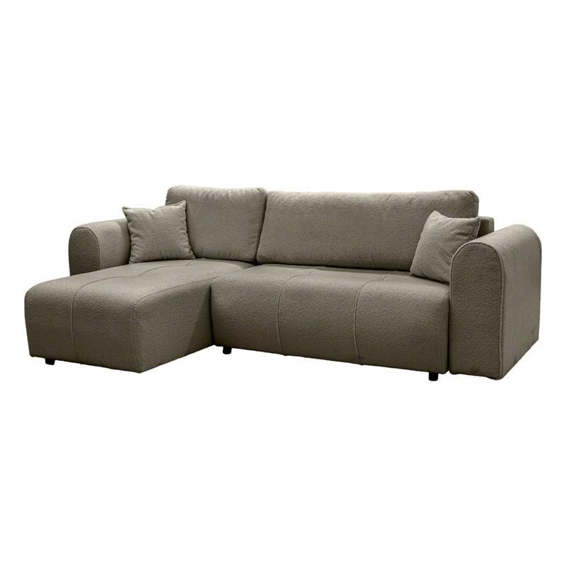 Γωνιακός Καναπές Fiesta Fylliana Καφέ - Μπέζ 265x165x95 εκ.