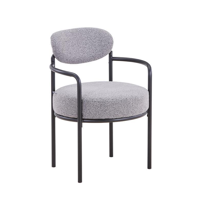 Πολυθρόνα FL21 Fylliana με Μεταλλικό Σκελετό και Ύφασμα Γκρί 59x64x87 εκ.