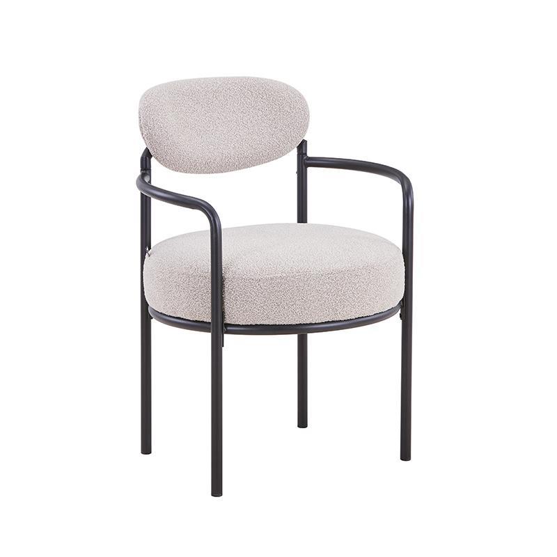 Πολυθρόνα FL21 Fylliana με Μεταλλικό Σκελετό και Ύφασμα Μπέζ 59x64x87 εκ.