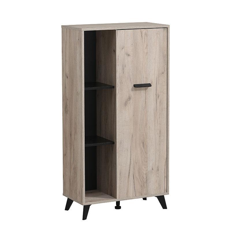 Βιτρίνα Umbria POP Γκρί Δρύς - Μαύρο 67x33x130 εκ. Βιτρίνα Umbria POP Γκρί Δρύς - Μαύρο 67x33x130 εκ.