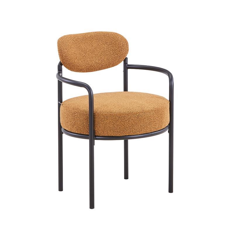 Πολυθρόνα FL21 Fylliana με Μεταλλικό Σκελετό και Ύφασμα Κίτρινο 59x64x87 εκ.