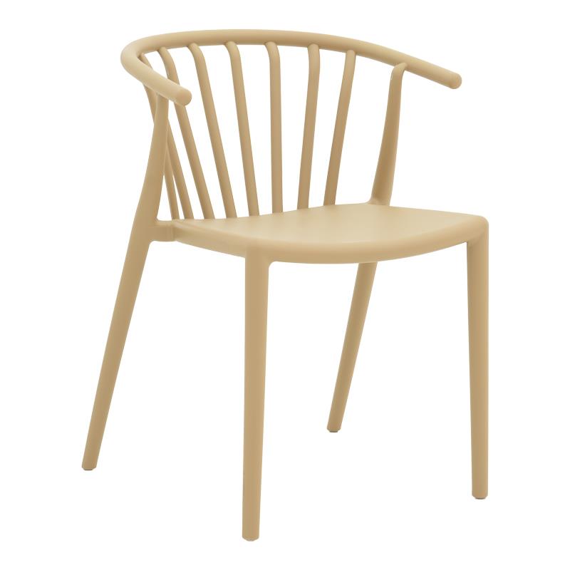 Καρέκλα - Πολυθρόνα Zelma pp σε cappucino απόχρωση 55x53x73 εκ.