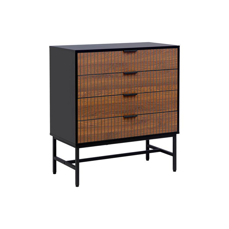 Συρταριέρα FL2405 Fylliana με 4 συρτάρια Μαύρο - Grey Oak 80x40x90 εκ. Συρταριέρα FL2405 Fylliana με 4 συρτάρια Μαύρο - Grey Oak 80x40x90 εκ.