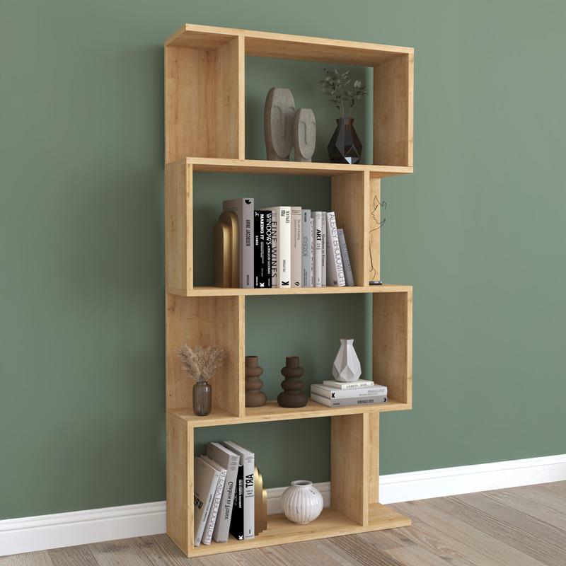 Βιβλιοθήκη Kadu oak 72x22x147 εκ.