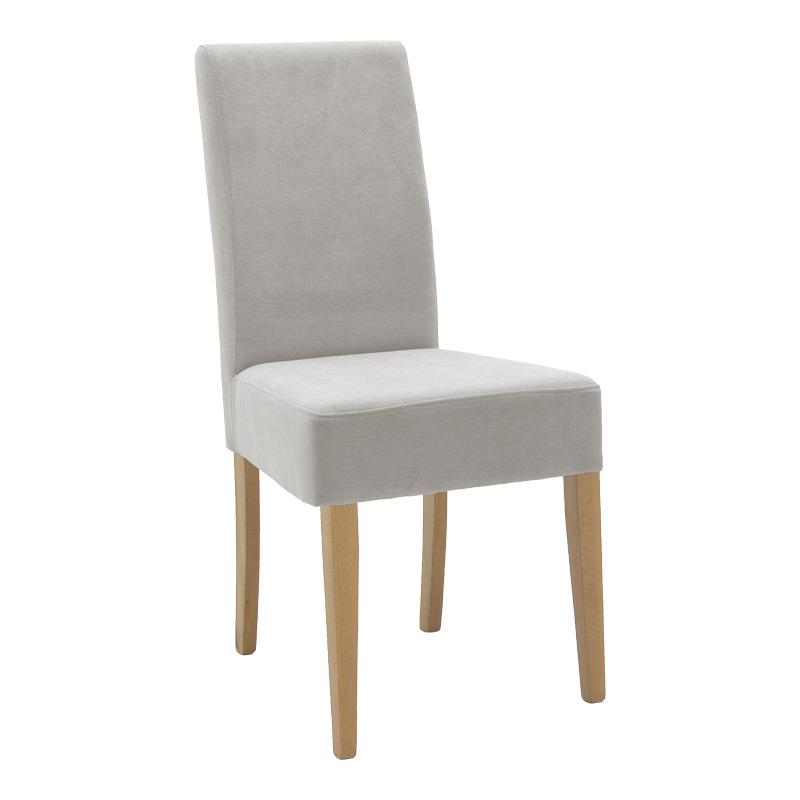 Καρέκλα Ditta ύφασμα γκρι - πόδι sonoma 44x56x96 εκ.