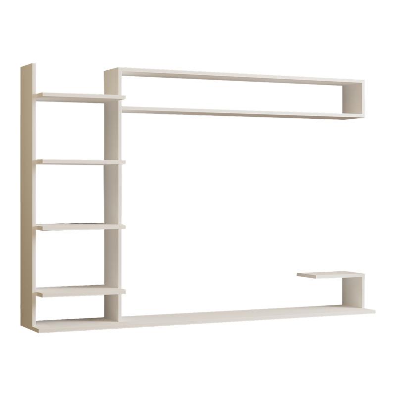 Σύνθετο σαλονιού επιτοίχιο Dilan λευκό 180x29,60x121,80 εκ.