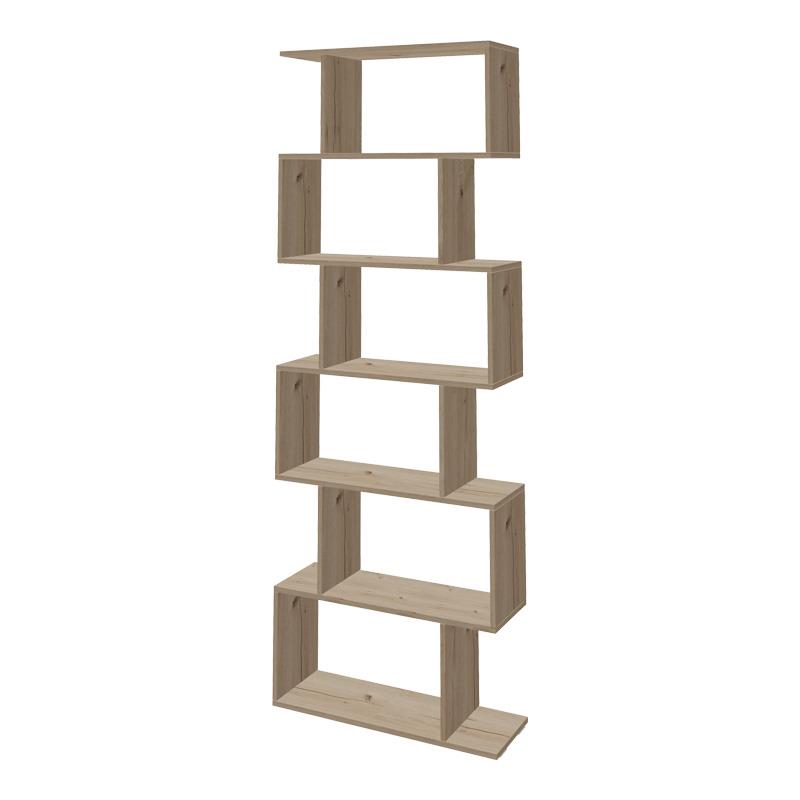 Βιβλιοθήκη Sezen σε oak απόχρωση 70x24x191,5 εκ. Βιβλιοθήκη Sezen σε oak απόχρωση 70x24x191,5 εκ.