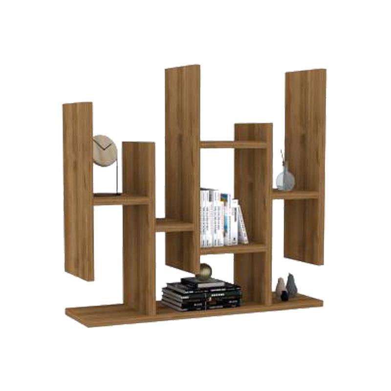 Ραφιέρα τοίχου Bemba σε καρυδί απόχρωση 70x19,6x68,8 εκ.