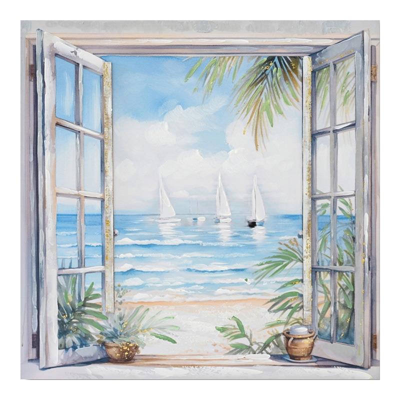 Πίνακας σε Καμβά Deive Ι Inart 80x3x80εκ.