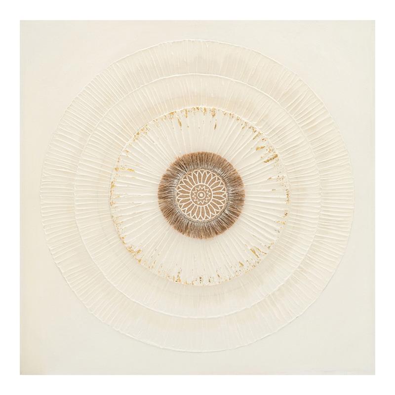 Πίνακας σε Καμβά Circled Inart 80x3x80εκ.