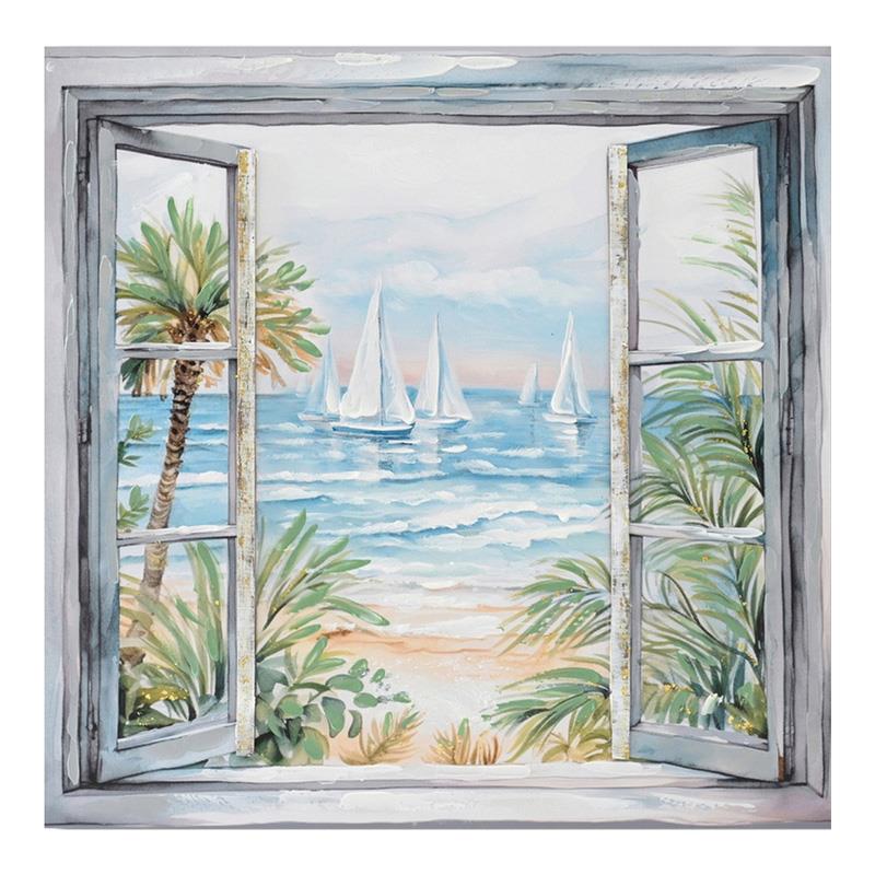 Πίνακας σε Καμβά Deive Inart 80x3x80εκ.