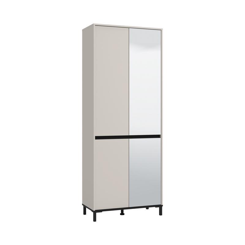 Παπουτσοθήκη Flannan 2K4V 2OG Cashmere - Μαύρο Μάτ 80x40x205 εκ. Παπουτσοθήκη Flannan 2K4V 2OG Cashmere - Μαύρο Μάτ 80x40x205 εκ.