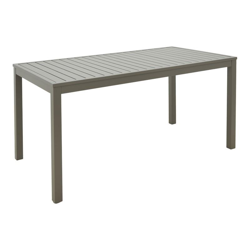 Τραπέζι κήπου Kliton Αλουμίνιο Σαμπανιζέ 150x80x74εκ.