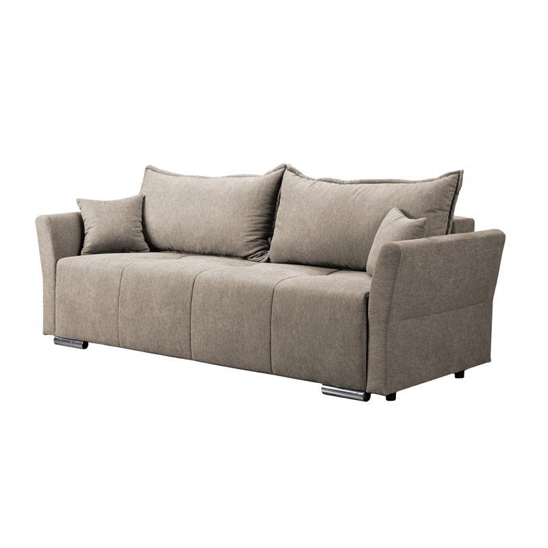 Καναπές - Κρεβάτι ALEGRO Ύφασμα Καφέ 232x95x75εκ.