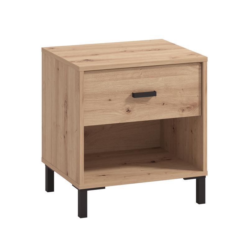 Κομοδίνο ALERIA NO1F Artisan Oak 48x40x52εκ.