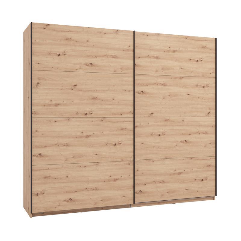 Ντουλάπα Συρόμενη GARD 245 Δίφυλλη Artisan 245x61x218εκ.