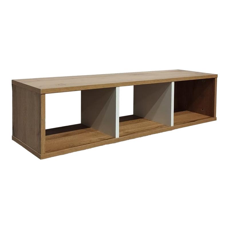 Ράφι Τοίχου Flevior σε Sonoma - Λευκό 90x22x25.6εκ Ράφι Τοίχου Flevior σε Sonoma - Λευκό 90x22x25.6εκ