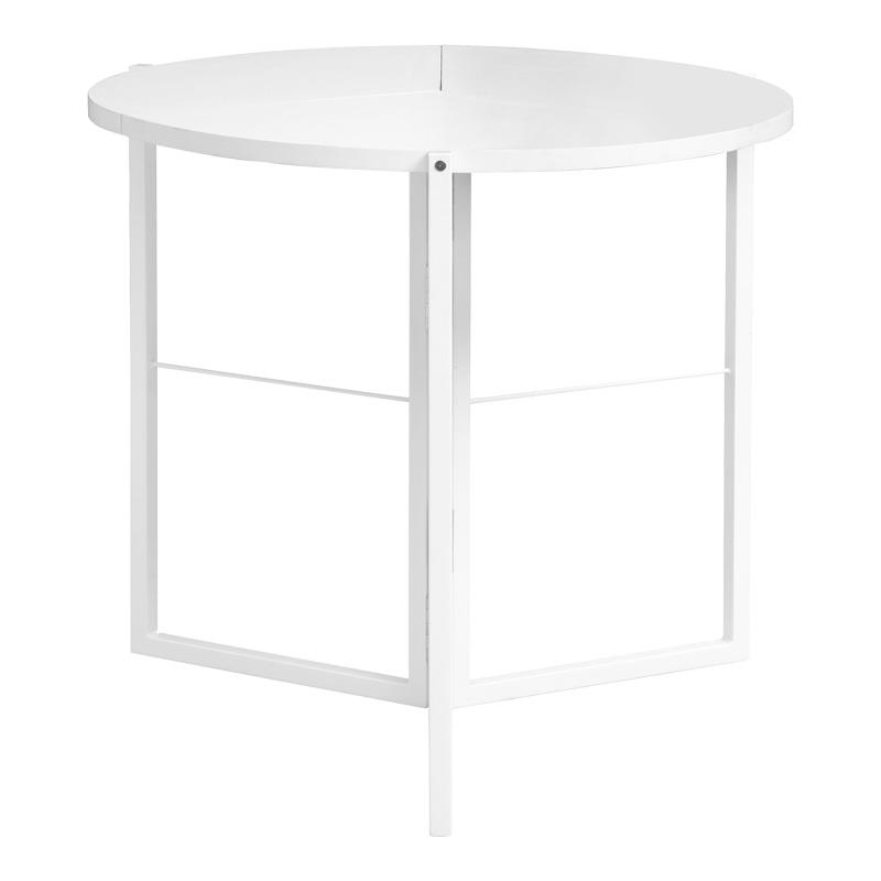 Τραπέζι Talen Πτυσσόμενο σε Λευκό Φ80x74εκ.