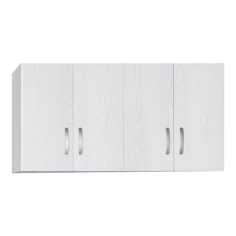 Πατάρι ντουλάπας Zelia τετράφυλλο σε λευκή απόχρωση 120x42x60εκ