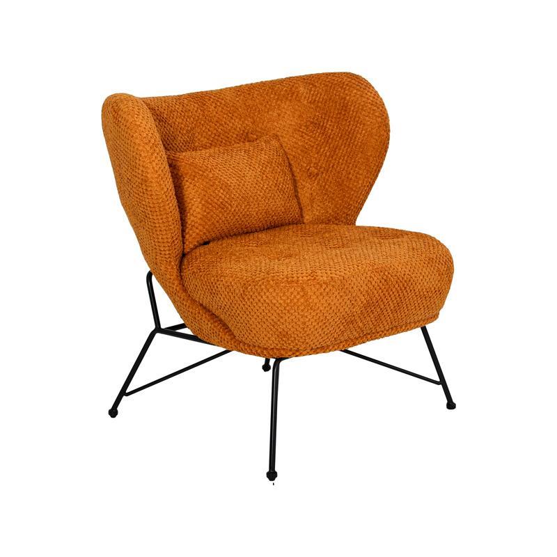 Πολυθρόνα Celestia Fylliana Πορτοκαλί χρώμα 80x94x82εκ Πολυθρόνα Celestia Fylliana Πορτοκαλί χρώμα 80x94x82εκ