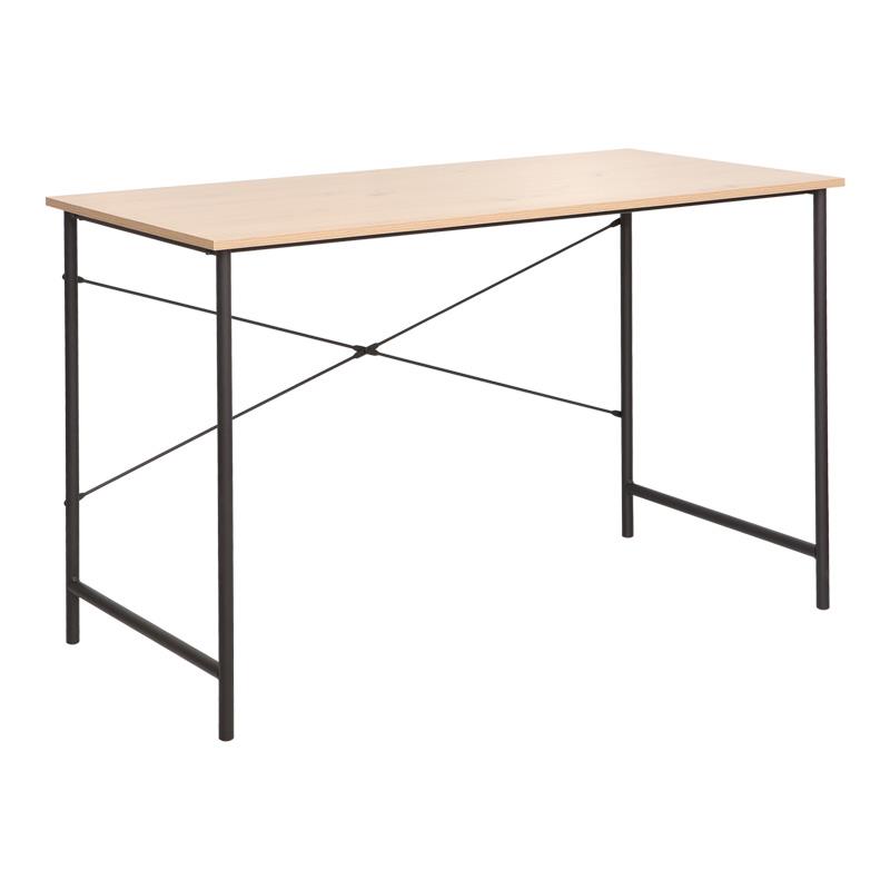 Γραφείο εργασίας Senzia σε φυσική απόχρωση με μαύρο μέταλλο 120x60x75εκ Γραφείο εργασίας Senzia σε φυσική απόχρωση με μαύρο μέταλλο 120x60x75εκ