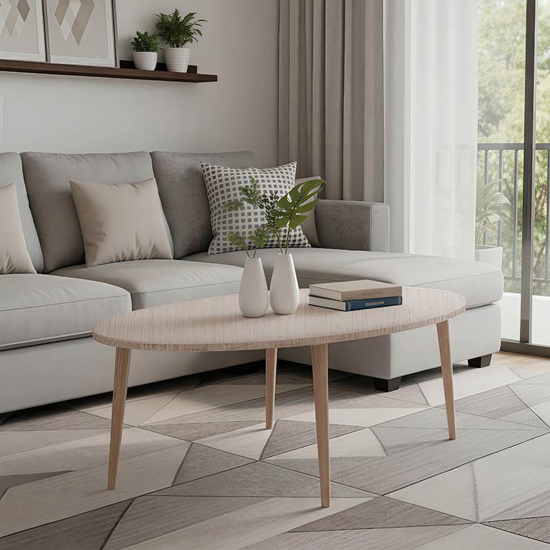 Τραπεζάκι σαλονιού Barton επιφάνεια σε φυσική απόχρωση με καρυδί πόδι 90x45x40εκ Τραπεζάκι σαλονιού Barton επιφάνεια σε φυσική απόχρωση με καρυδί πόδι 90x45x40εκ