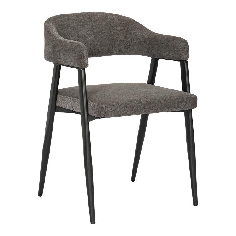 Καρέκλα - Πολυθρόνα Sezan ύφασμα σε ανθρακί απόχρωση 56x55x78εκ