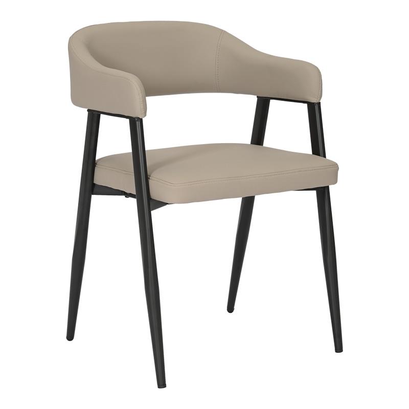 Καρέκλα - Πολυθρόνα Sezan pu σε γκρι-μπεζ απόχρωση 56x55x78εκ