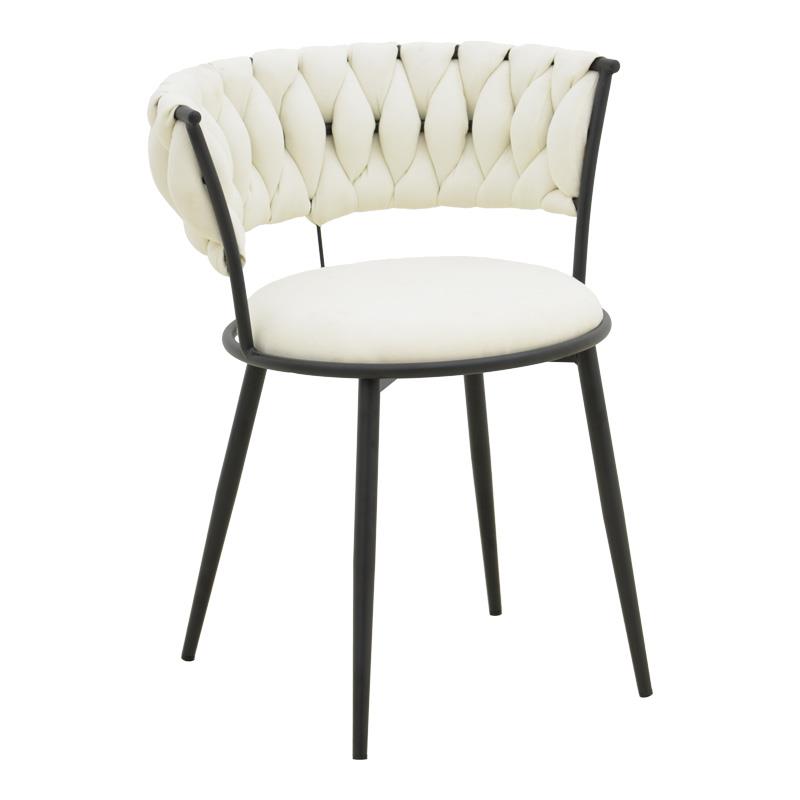 Καρέκλα Πολυθρόνα Alkia I ύφασμα σε εκρού απόχρωση- πόδι μαύρο μέταλλο 57x58.5x72εκ Καρέκλα Πολυθρόνα Alkia I ύφασμα σε εκρού απόχρωση- πόδι μαύρο μέταλλο 57x58.5x72εκ